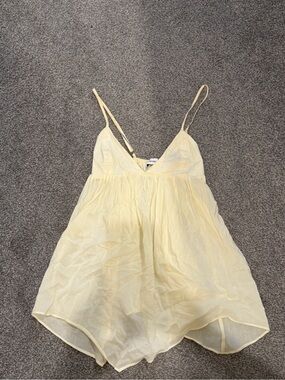Ivory Spaghetti Strap Women's Top